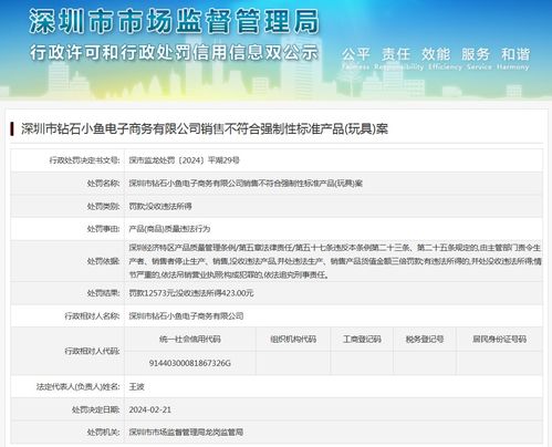 深圳市鉆石小魚電子商務(wù)銷售不符合強制性標準玩具案與增值電信業(yè)務(wù)經(jīng)營合規(guī)探討